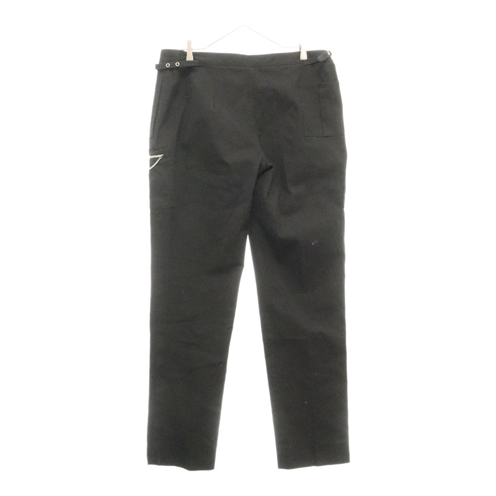 Maison Margiela 11(メゾンマルジェラ11) 17SS Chain Ditail At Zipped Pockets チェーンディテール ジップポケットパンツ ブラック S30KA0466