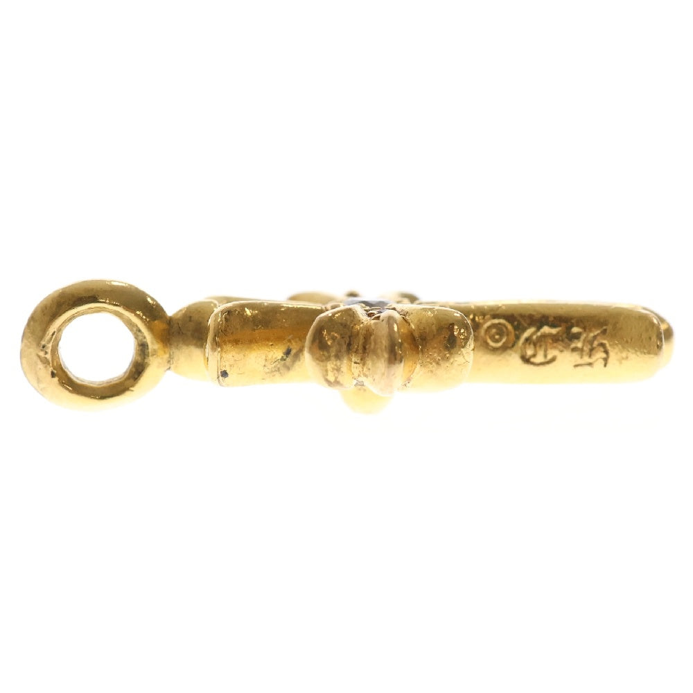 CHROME HEARTS(クロムハーツ) 22K TNY CRSF P/DIA タイニーファットクロス PAVEダイヤ ペンダントトップ ゴールド