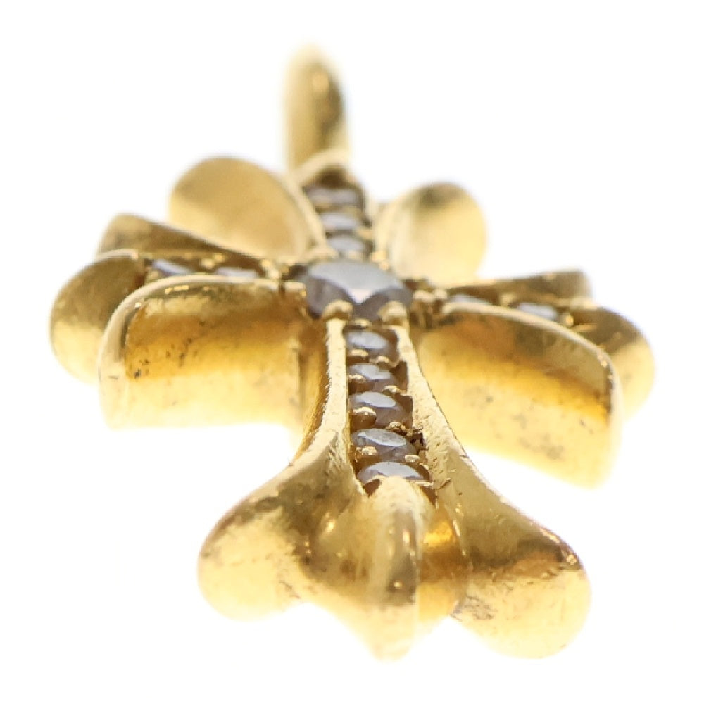 CHROME HEARTS(クロムハーツ) 22K TNY CRSF P/DIA タイニーファットクロス PAVEダイヤ ペンダントトップ ゴールド