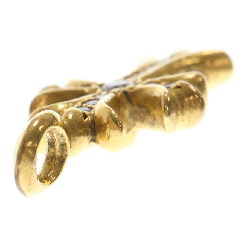 CHROME HEARTS(クロムハーツ) 22K TNY CRSF P/DIA タイニーファットクロス PAVEダイヤ ペンダントトップ ゴールド