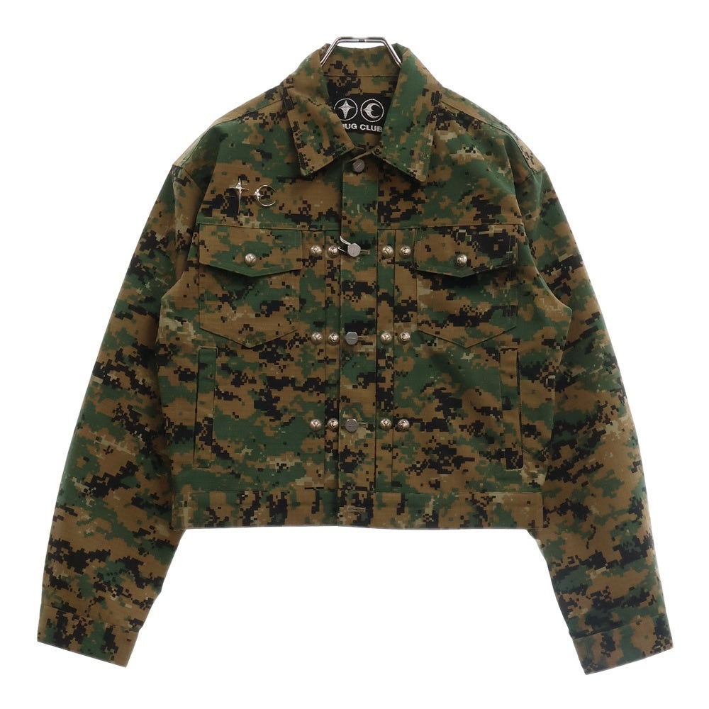 THUG CLUB(サグクラブ) 24AW TC Army Jacket カモ柄 アーミージャケット グリーン TC24JK2704