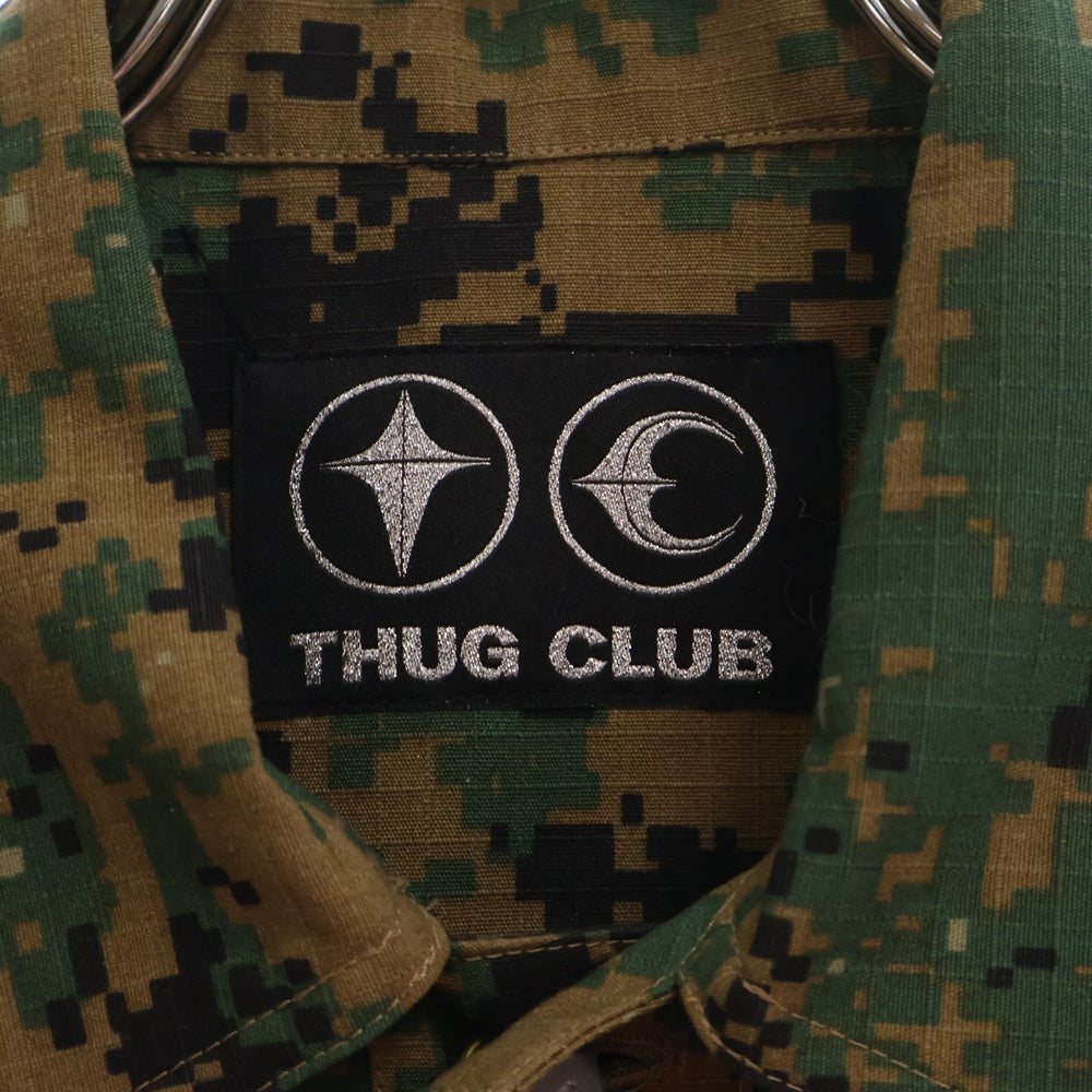 THUG CLUB(サグクラブ) 24AW TC Army Jacket カモ柄 アーミージャケット グリーン TC24JK2704