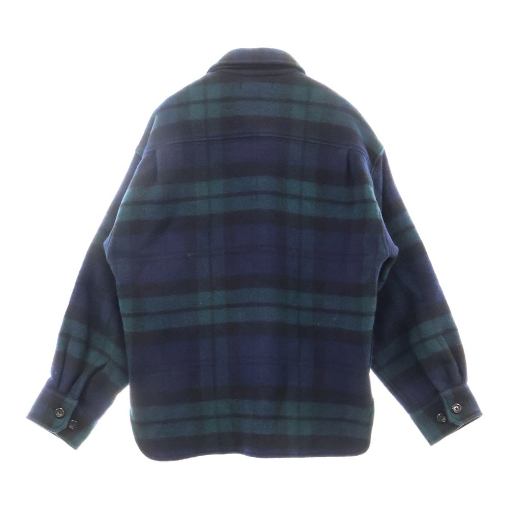 WTAPS(ダブルタップス) 24AW WCPO 02 / Jacket / WOPL Mosser Textile Green 242WVDT-JKM04 モッサー テキスタイル チェック柄 ジャケット グリーン