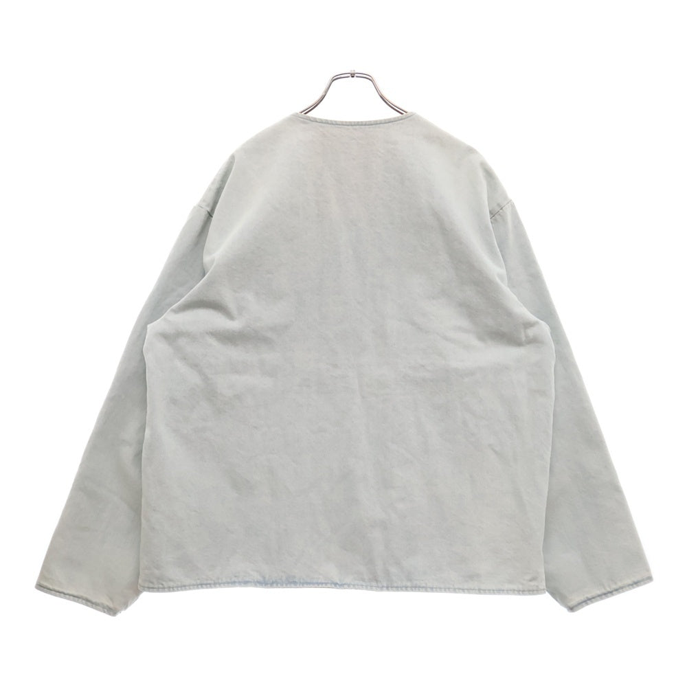 KITH(キス) キルティングリバーシブルデニムジャケット インディゴ/オレンジ