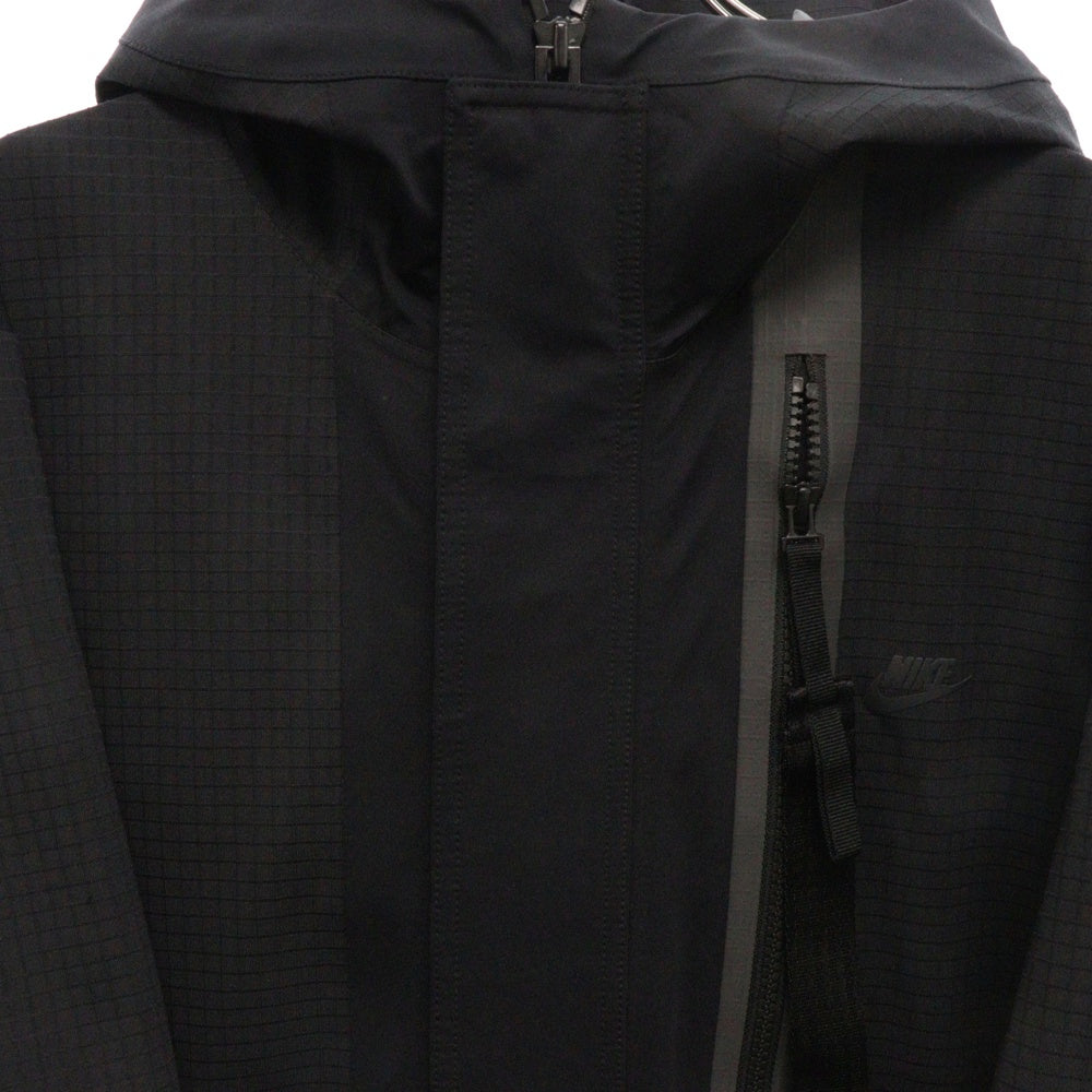 NIKE(ナイキ) 21AW Storm-fit Adv Tech Pack ストームフィットテックパックフーデッドナイロンダウンロングジャケット ブラック DD6607-010