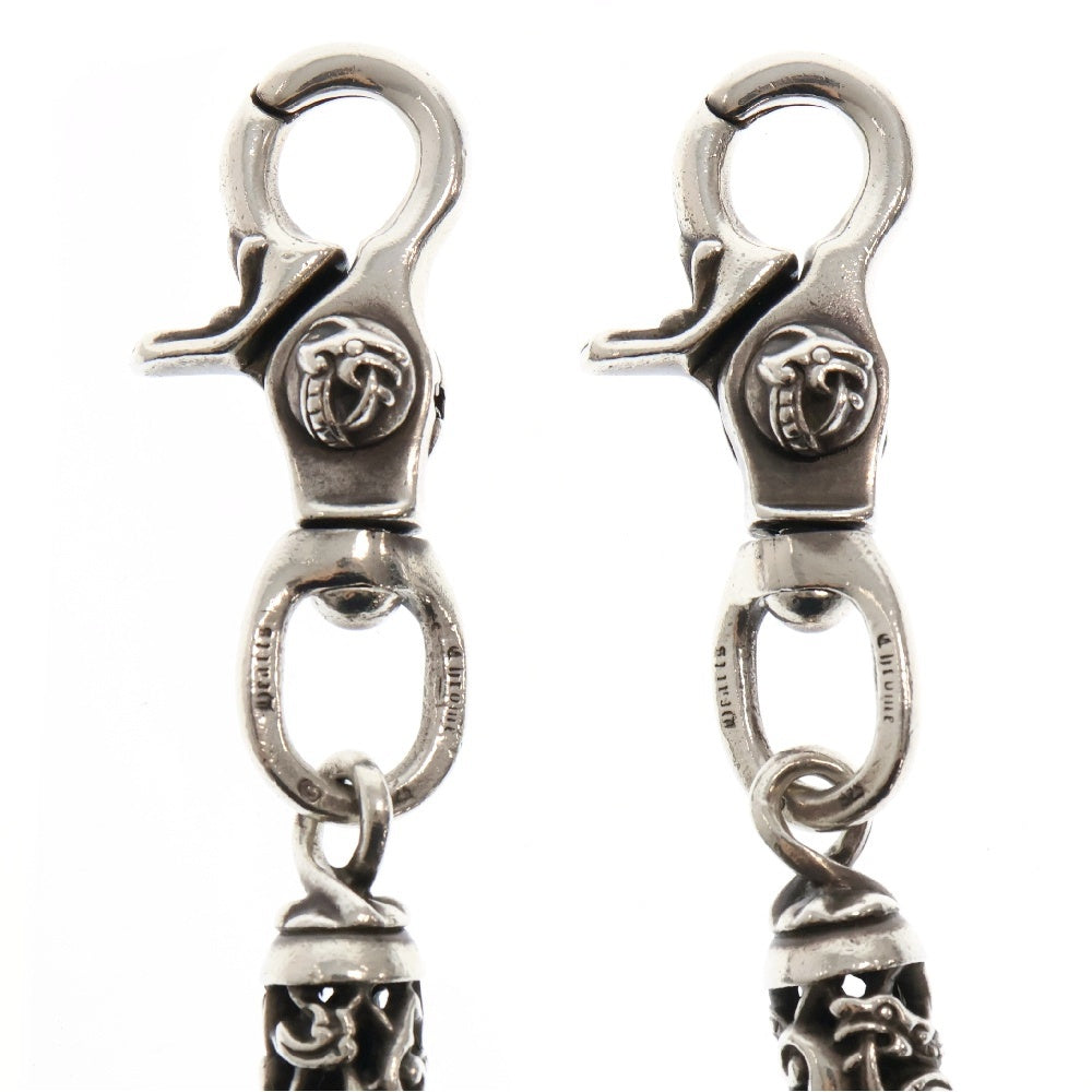 CHROME HEARTS(クロムハーツ) WALLET CHAIN CELTIC ROLLER 2CLIP LONG ウォレットチェーン ケルティック ローラー 2クリップ ロング
