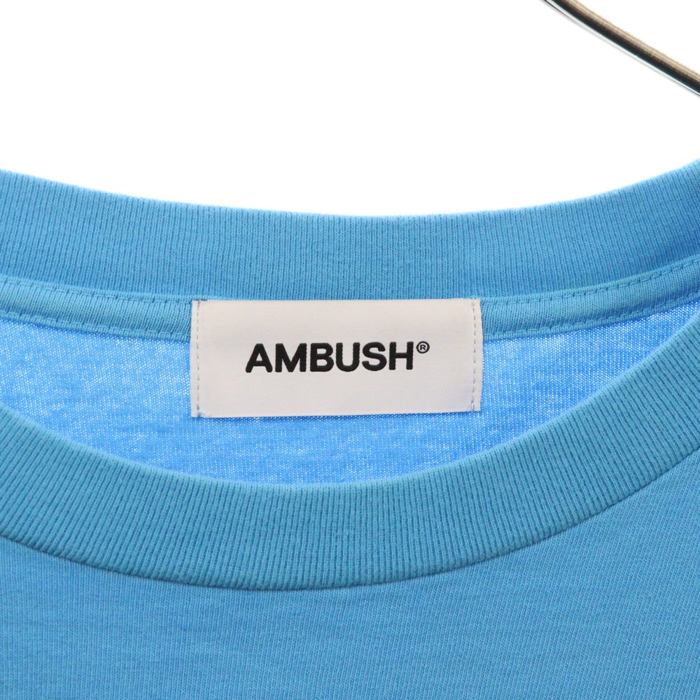 AMBUSH(アンブッシュ) フロントプリント 半袖Tシャツ カットソー ブルー 12114226