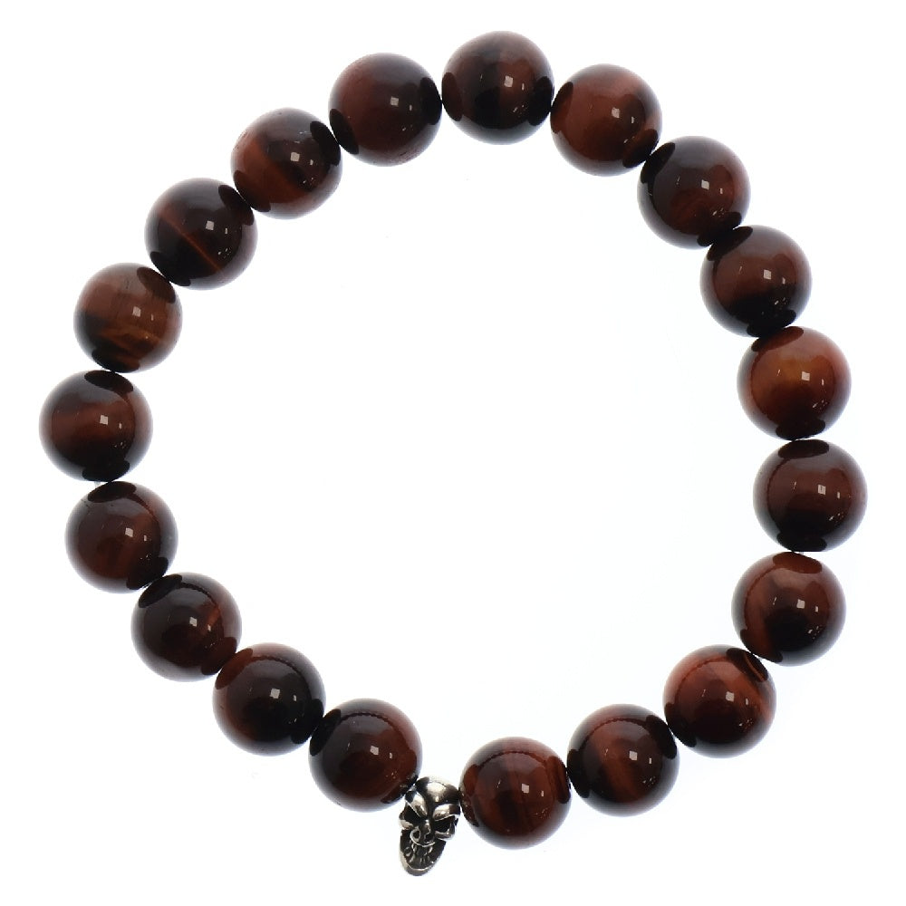 Bill Wall Leather/BWL(ビルウォールレザー) Tiger eye ビーズ ブレスレット ブラウン SB-C080