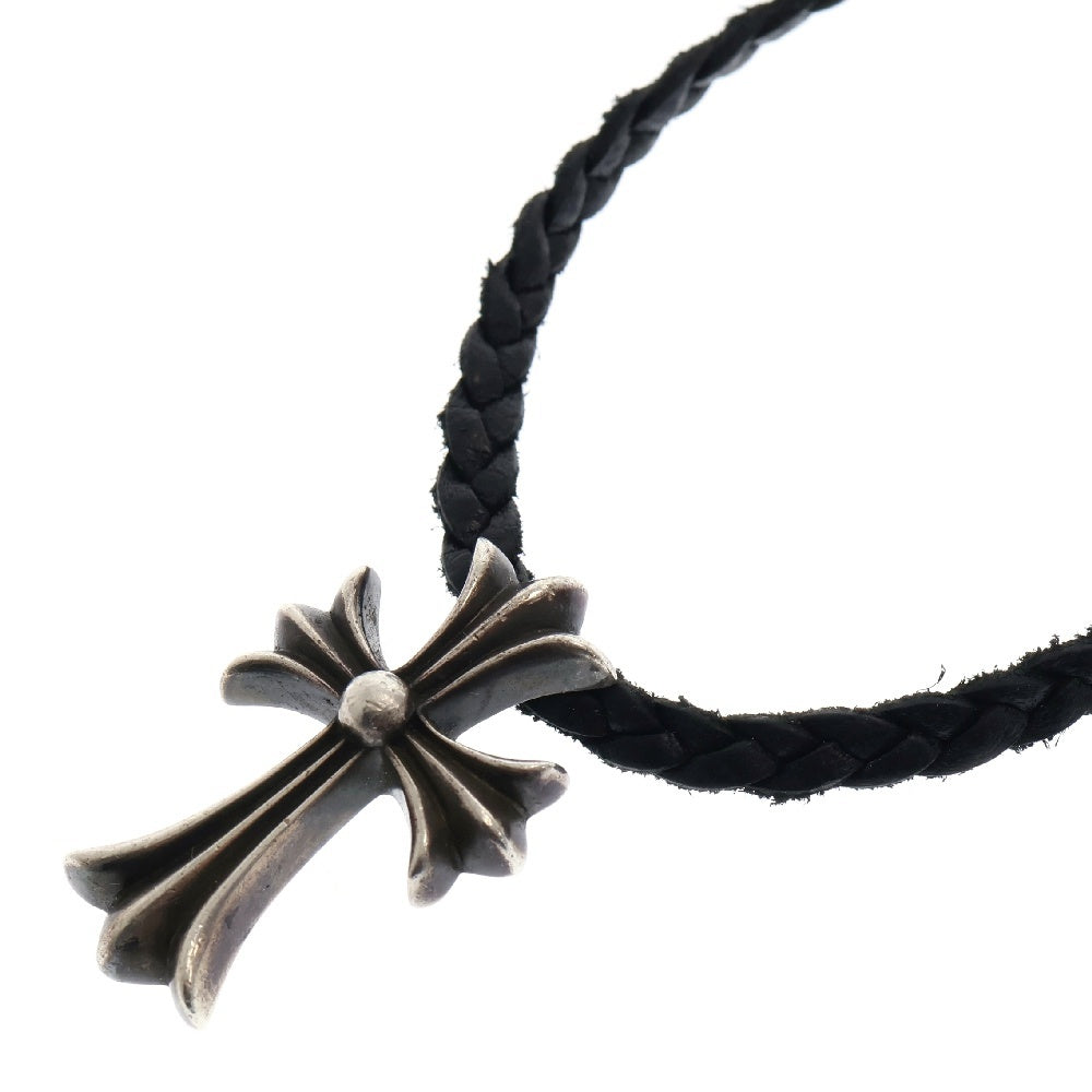 CHROME HEARTS(クロムハーツ) CH CRS SMLスモールCHクロス BC ボロチップブレイド ネックレス シルバー BCA220