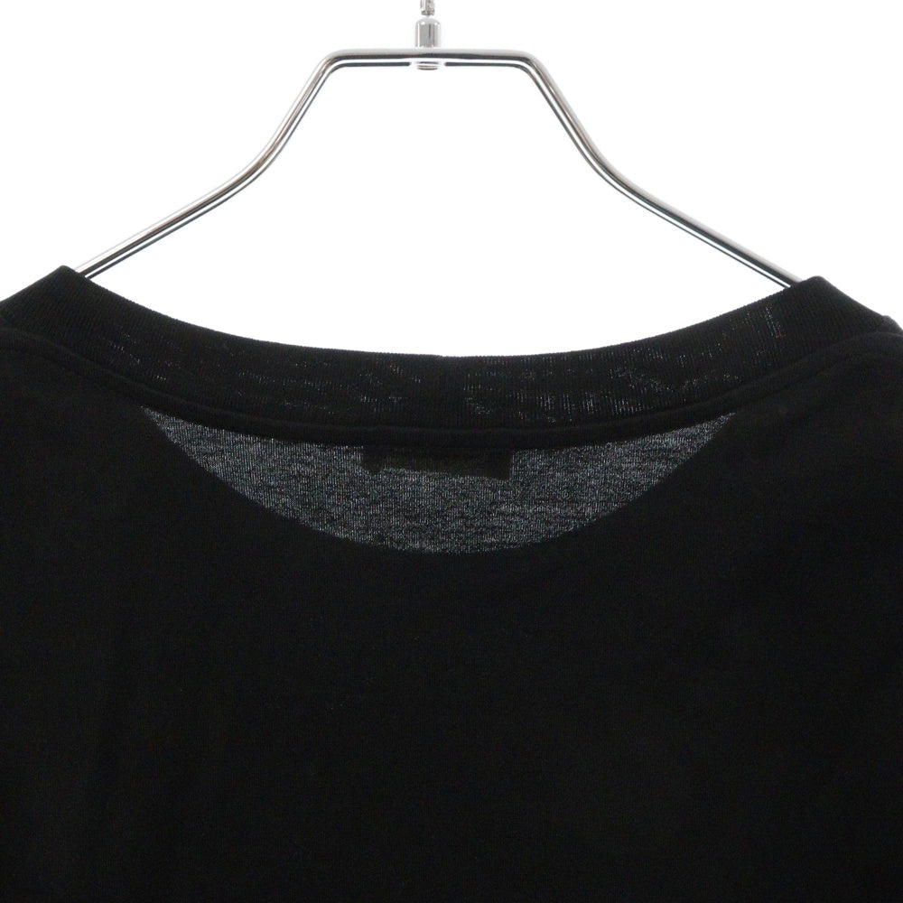 CELINE(セリーヌ) 22AW BOY DOLL ラインストーンロゴプリント 半袖Tシャツ カットソー ブラック 2X59C671Q