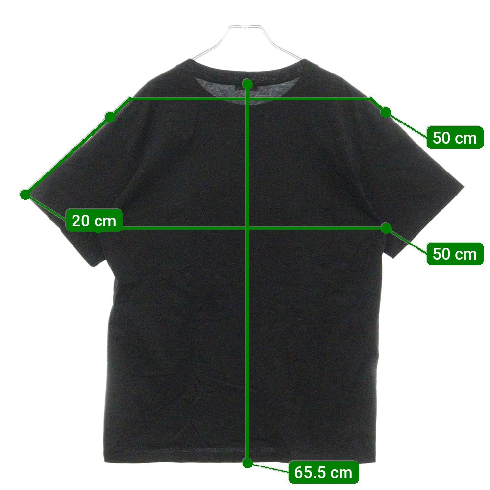CELINE(セリーヌ) 22AW BOY DOLL ラインストーンロゴプリント 半袖Tシャツ カットソー ブラック 2X59C671Q