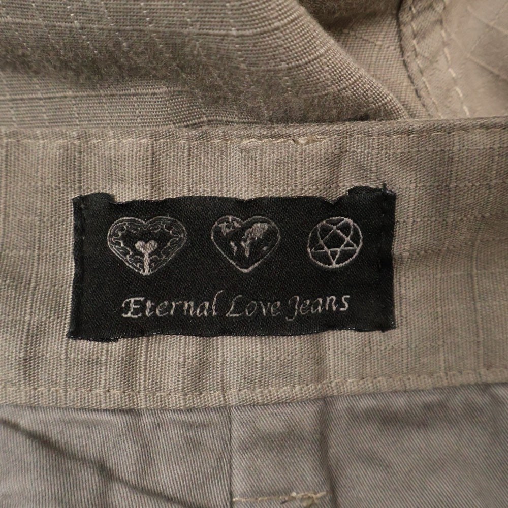 ETERNAL LOVE(エターナルラブ) FLARE CARGO PANTS フレアカーゴパンツ グレー