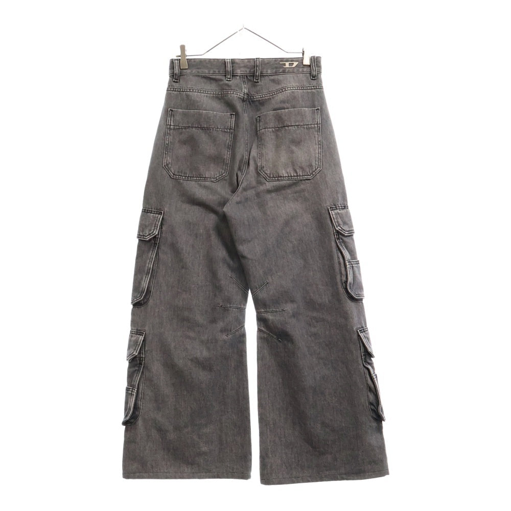 DIESEL(ディーゼル) D-SIRE-CARGO-D デニムカーゴパンツ グレー A13317