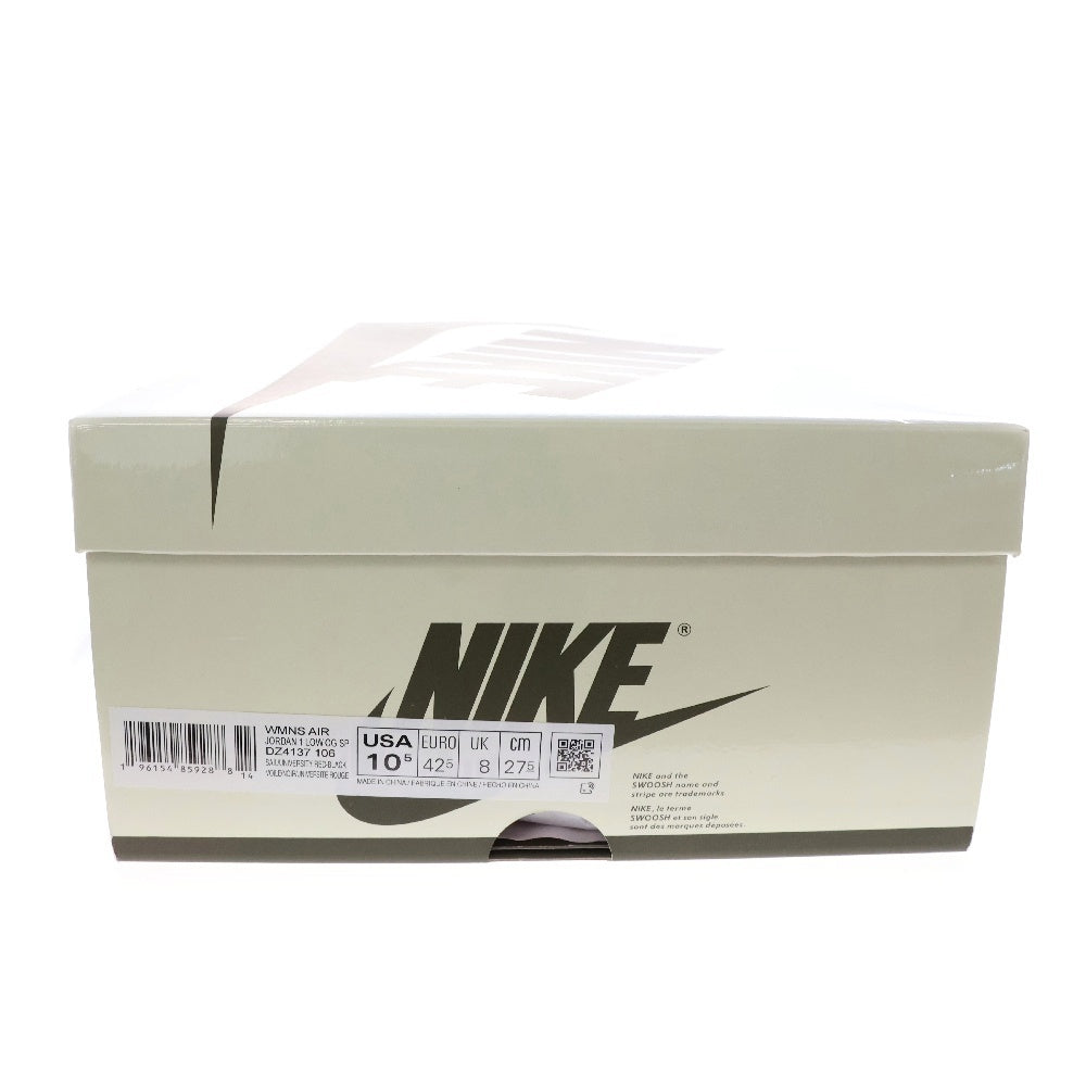 NIKE(ナイキ) ×トラヴィススコット WMNS AIR JORDAN 1 LOW OG Medium Olive ウィメンズ エアジョーダン1 ローカットスニーカー US10.5/27.5cm DZ4137-106