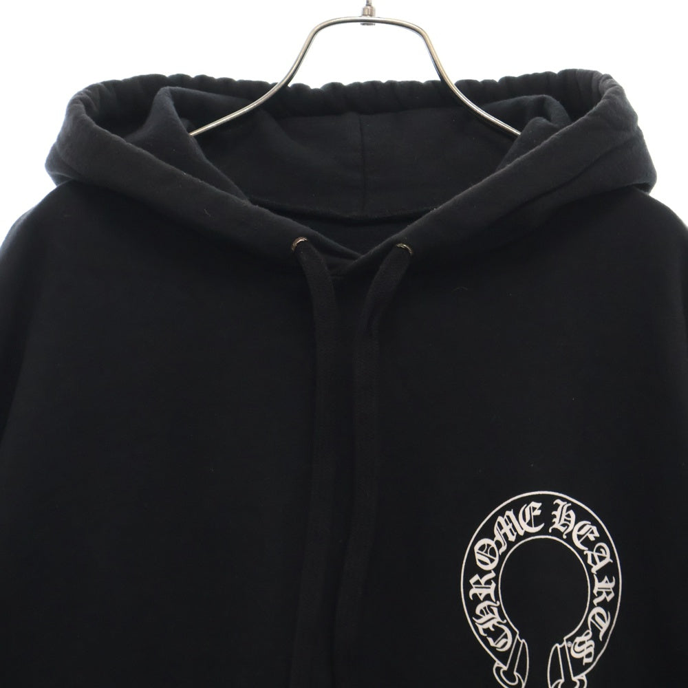 CHROME HEARTS(クロムハーツ) ×MATTY BOY Chomper Horseshoe Hoodie マッティボーイ チョンパーホースシュー フーディ プルオーバースウェットパーカー ブラック