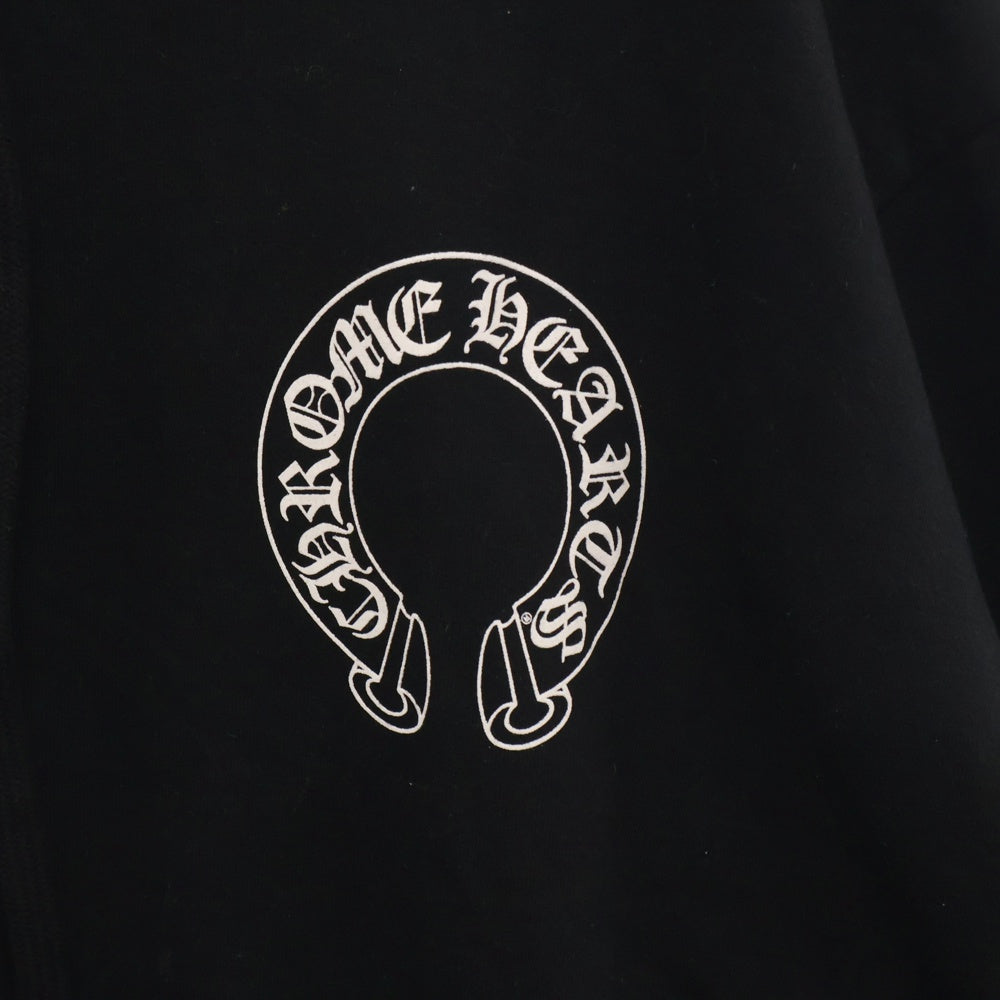 CHROME HEARTS(クロムハーツ) ×MATTY BOY Chomper Horseshoe Hoodie マッティボーイ チョンパーホースシュー フーディ プルオーバースウェットパーカー ブラック