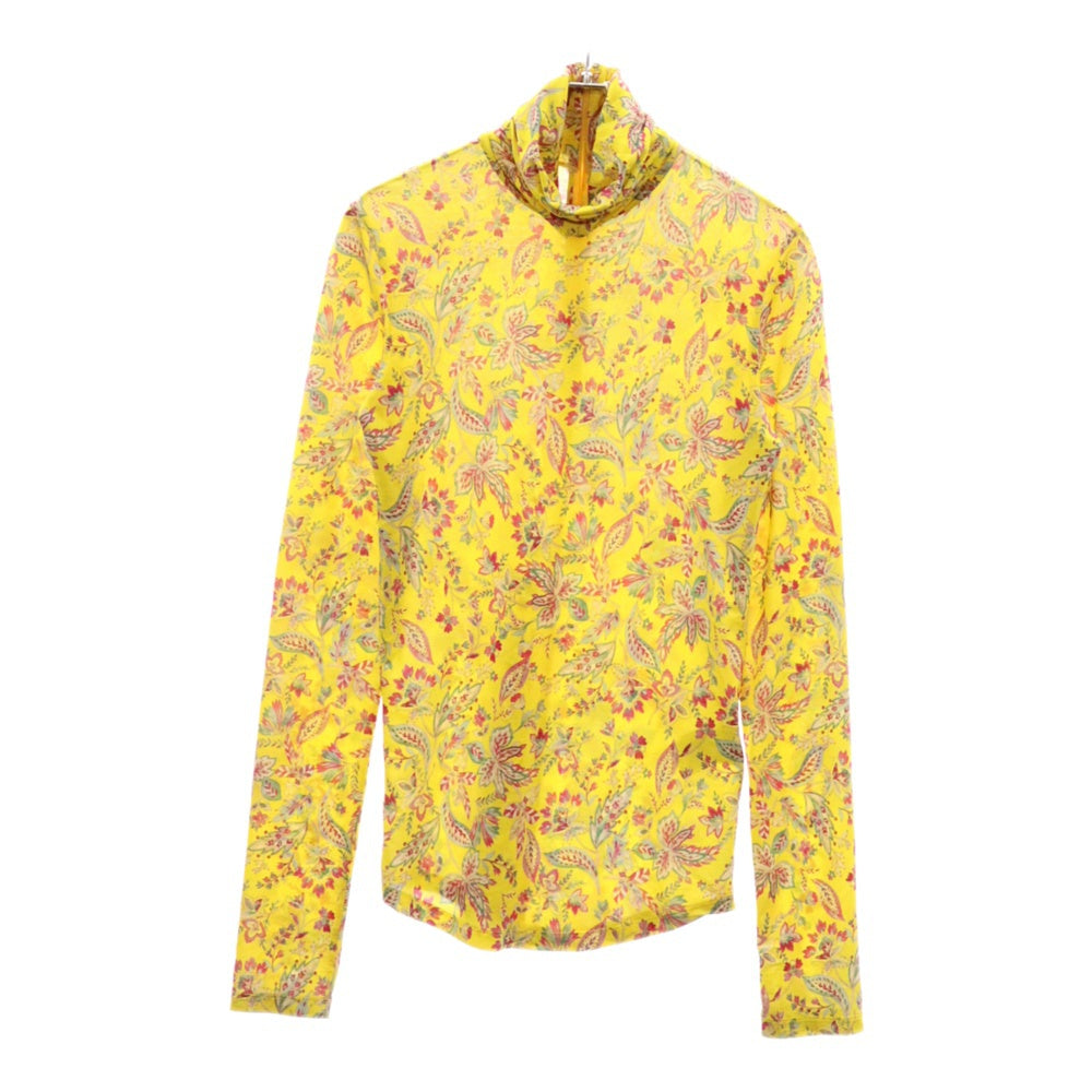 ISABEL MARANT ETOILE(イザベル マラン エトワール) 21AW 総柄タートルネックトップス 長袖インナー イエロー レディース