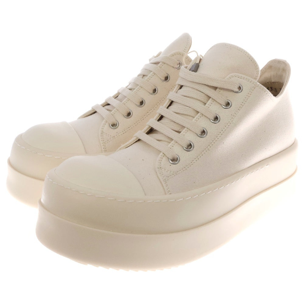 DRKSHDW(ダークシャドウ) DOUBLE BUMPER LOW SNEAKS ダブルバンパー キャンバスローカットスニーカー ホワイト DS01D1832 NDK