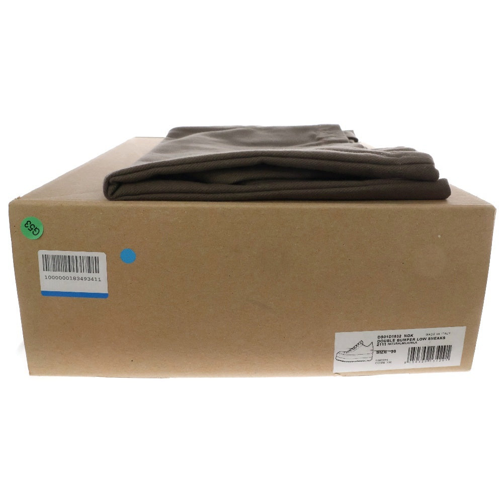 DRKSHDW(ダークシャドウ) DOUBLE BUMPER LOW SNEAKS ダブルバンパー キャンバスローカットスニーカー ホワイト DS01D1832 NDK