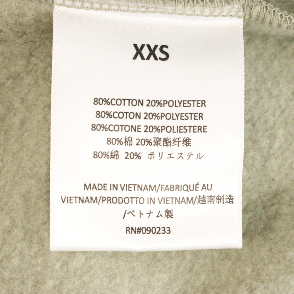 FEAR OF GOD ESSENTIALS(フィアオブゴッド エッセンシャルズ) MOCK NECK SWEATSHIRT リフレクターロゴプリント モックネックスウェットトレーナー カーキ