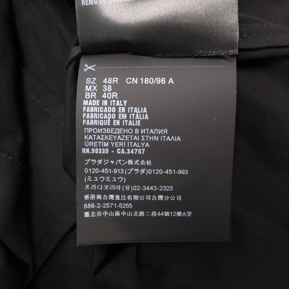 PRADA(プラダ) 24SS Multi Pocket Shirt Jacket マルチポケット 長袖シャツジャケット ブラック UGI267 SAAO 1XV2