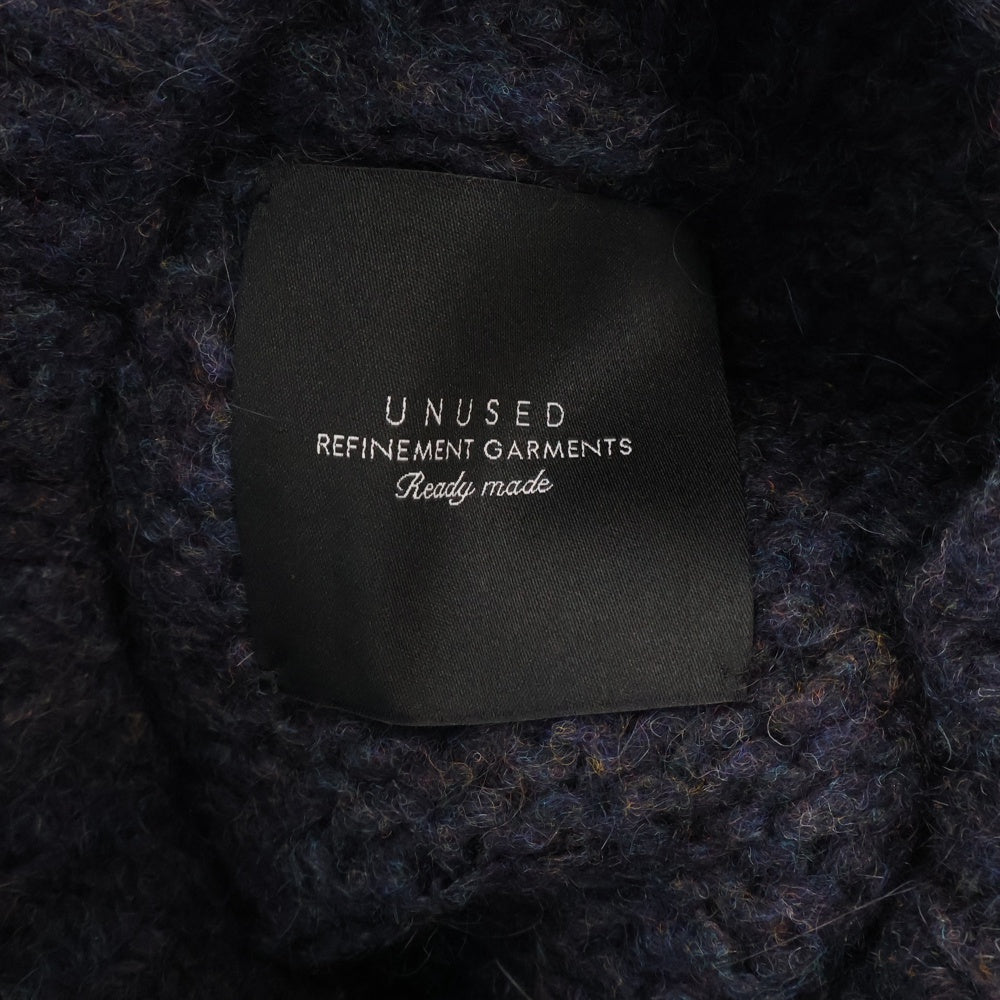 UNUSED(アンユーズド) Hand-Kniting Sweater モヘアニットセーター ネイビー US1321