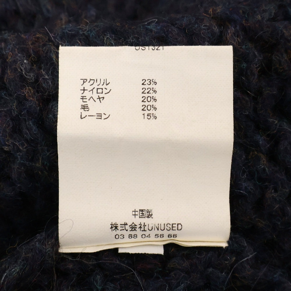UNUSED(アンユーズド) Hand-Kniting Sweater モヘアニットセーター ネイビー US1321