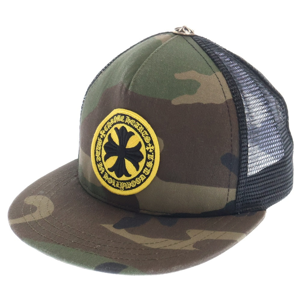 CHROME HEARTS(クロムハーツ) TRUCKER CAP CHプラス刺繍 カモフラージュ 迷彩 トラッカーキャップ 帽子 カーキ