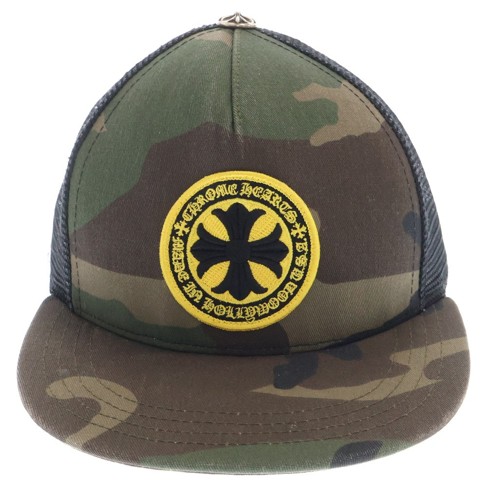 CHROME HEARTS(クロムハーツ) TRUCKER CAP CHプラス刺繍 カモフラージュ 迷彩 トラッカーキャップ 帽子 カーキ