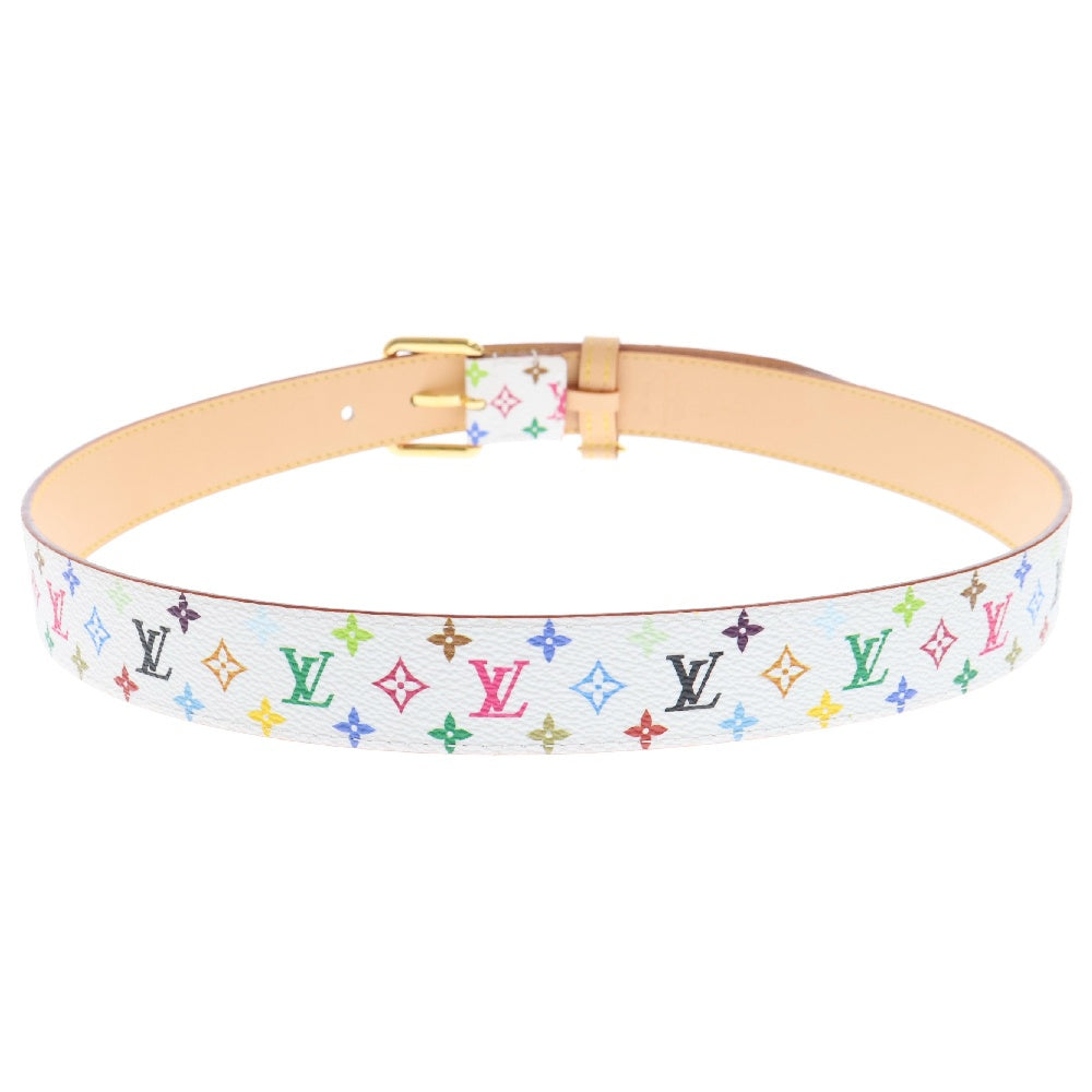 LOUIS VUITTON(ルイヴィトン) ×TM Monogram Belt 30MM モノグラム レザーベルト ホワイト M8981U