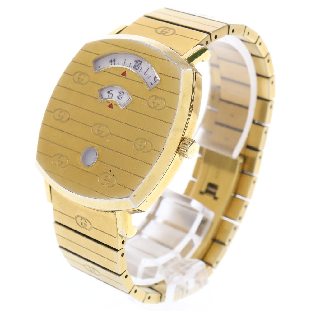 GUCCI(グッチ) グリップ インターロッキングG ウォッチ 腕時計 ゴールド YA157409