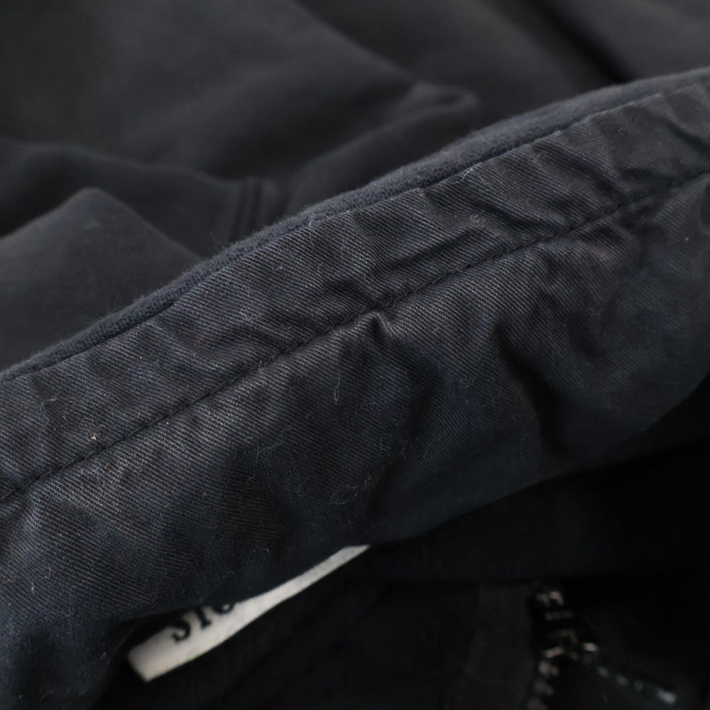 STONE ISLAND(ストーンアイランド) 17AW Hooded Sweat Shirt ロゴワッペン ジップアップスウェットパーカー フーディー ブラック 671563020