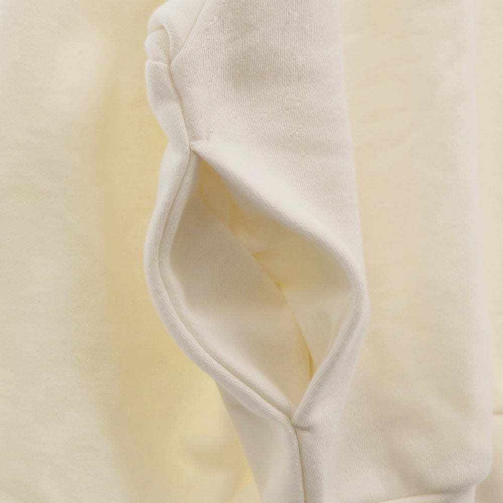 FEAR OF GOD ESSENTIALS(フィアオブゴッド エッセンシャルズ) HOODIE フロントラバーロゴプリント プルオーバースウェットパーカー フーディー ホワイト