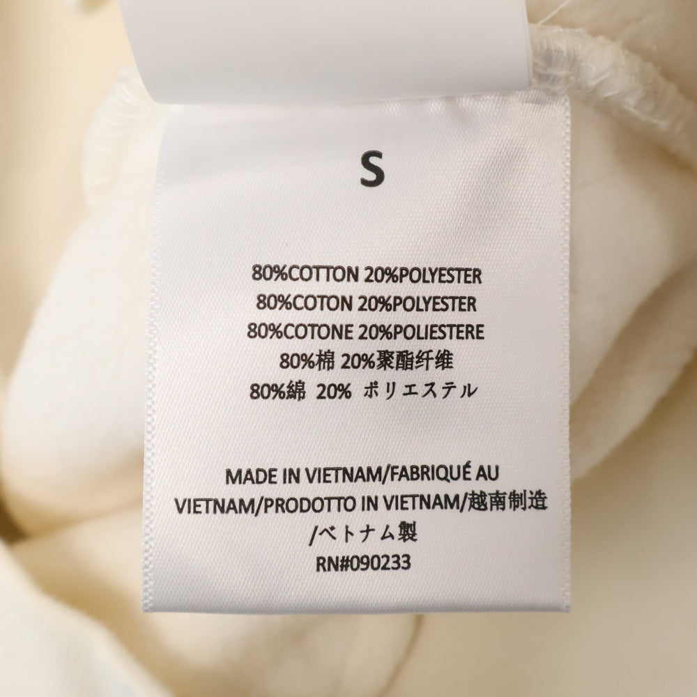 FEAR OF GOD ESSENTIALS(フィアオブゴッド エッセンシャルズ) HOODIE フロントラバーロゴプリント プルオーバースウェットパーカー フーディー ホワイト
