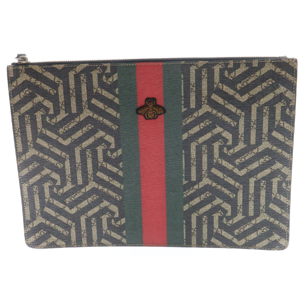 GUCCI(グッチ) GGカレイド クラッチバッグ ブラウン 429004