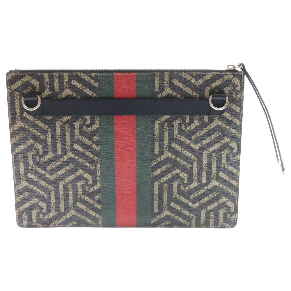 GUCCI(グッチ) GGカレイド クラッチバッグ ブラウン 429004