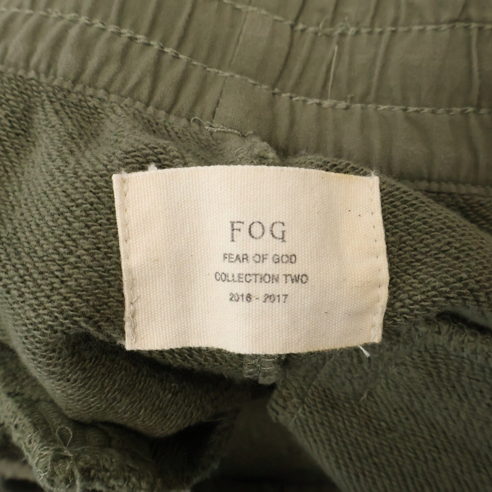 FEAR OF GOD(フィアオブゴッド) SWEATPANT 裾ジップ スウェットパンツ カーキ