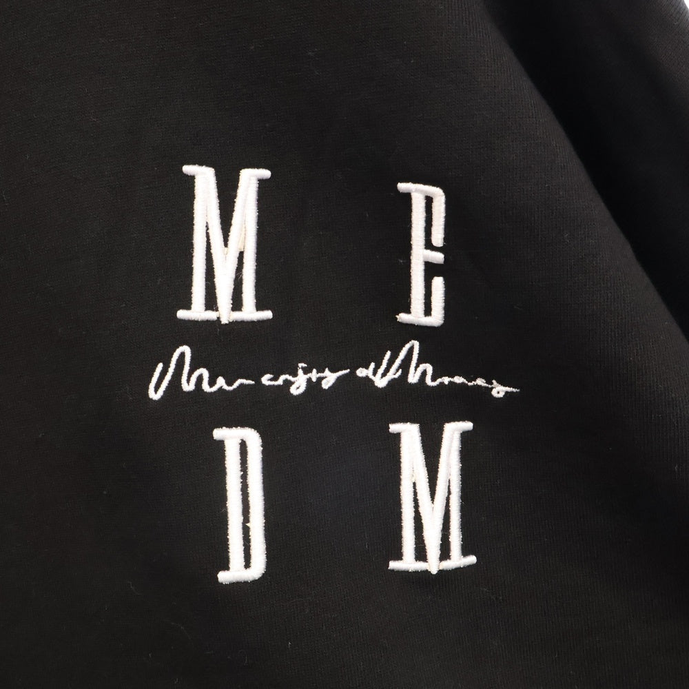 MR.ENJOY DA MONEY(ミスター エンジョイ ダ マネー) MEDM BASIC LOGO HOODIE ロゴ刺繍プルオーバースウェットパーカー フーディー ブラック