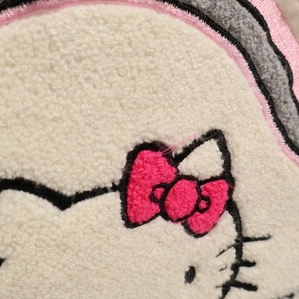 NO BRAND(ノーブランド) Donsmoke Hello Kitty キャラクタープリント ジップアップフリースジャケット ホワイト