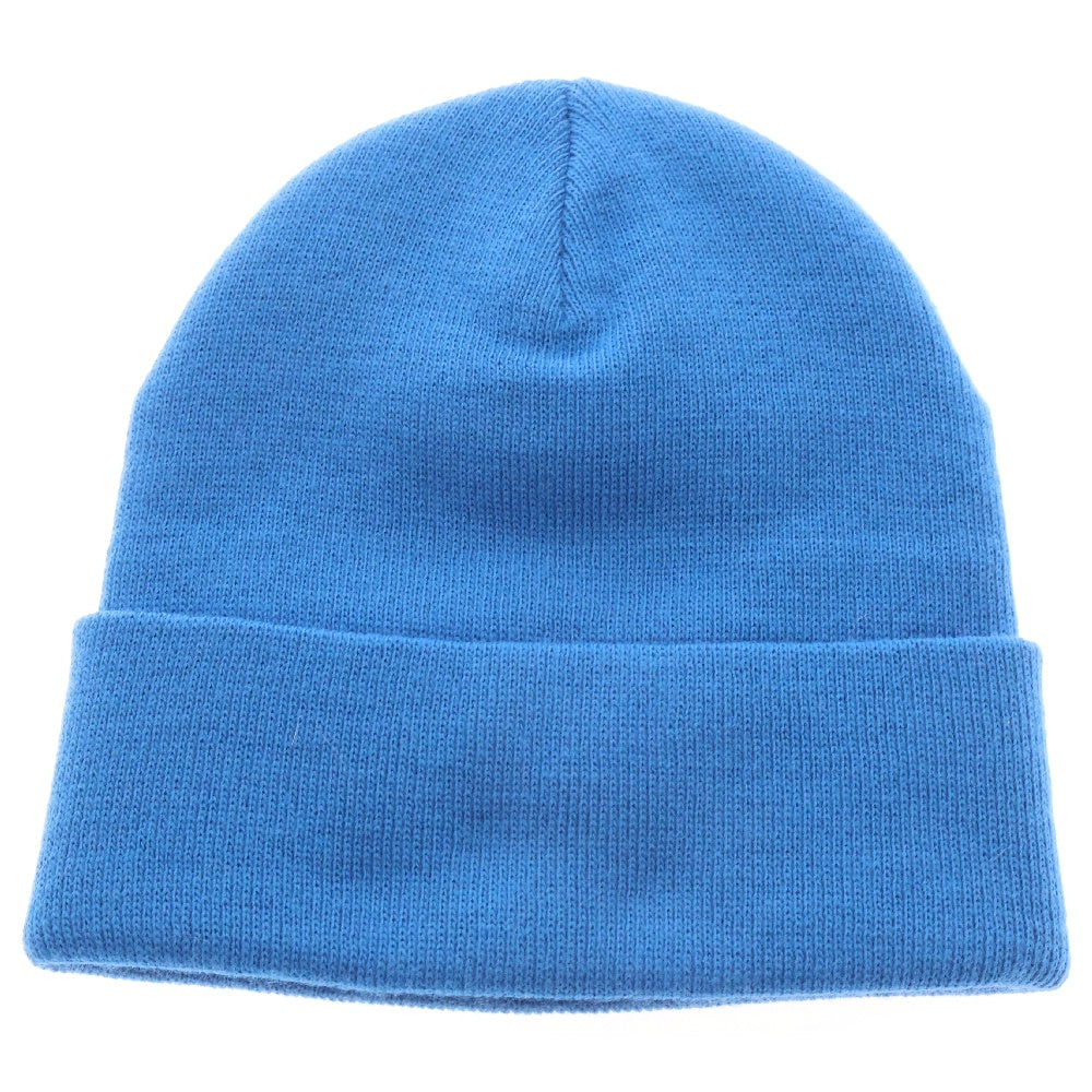 BALENCIAGA(バレンシアガ) 23SS ×adidas LOGO BEANIE アディダス フロントロゴ刺繍 アクリルニット帽 ビーニー ブルー 724009 443B1