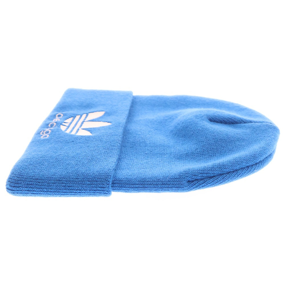 BALENCIAGA(バレンシアガ) 23SS ×adidas LOGO BEANIE アディダス フロントロゴ刺繍 アクリルニット帽 ビーニー ブルー 724009 443B1