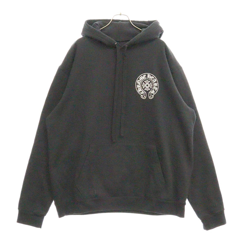 CHROME HEARTS(クロムハーツ) SWTSHRT PLVR LTD LAS VEGAS ラスベガス限定 ホースシュープリント プルオーバースウェットパーカー フーディー ブラック