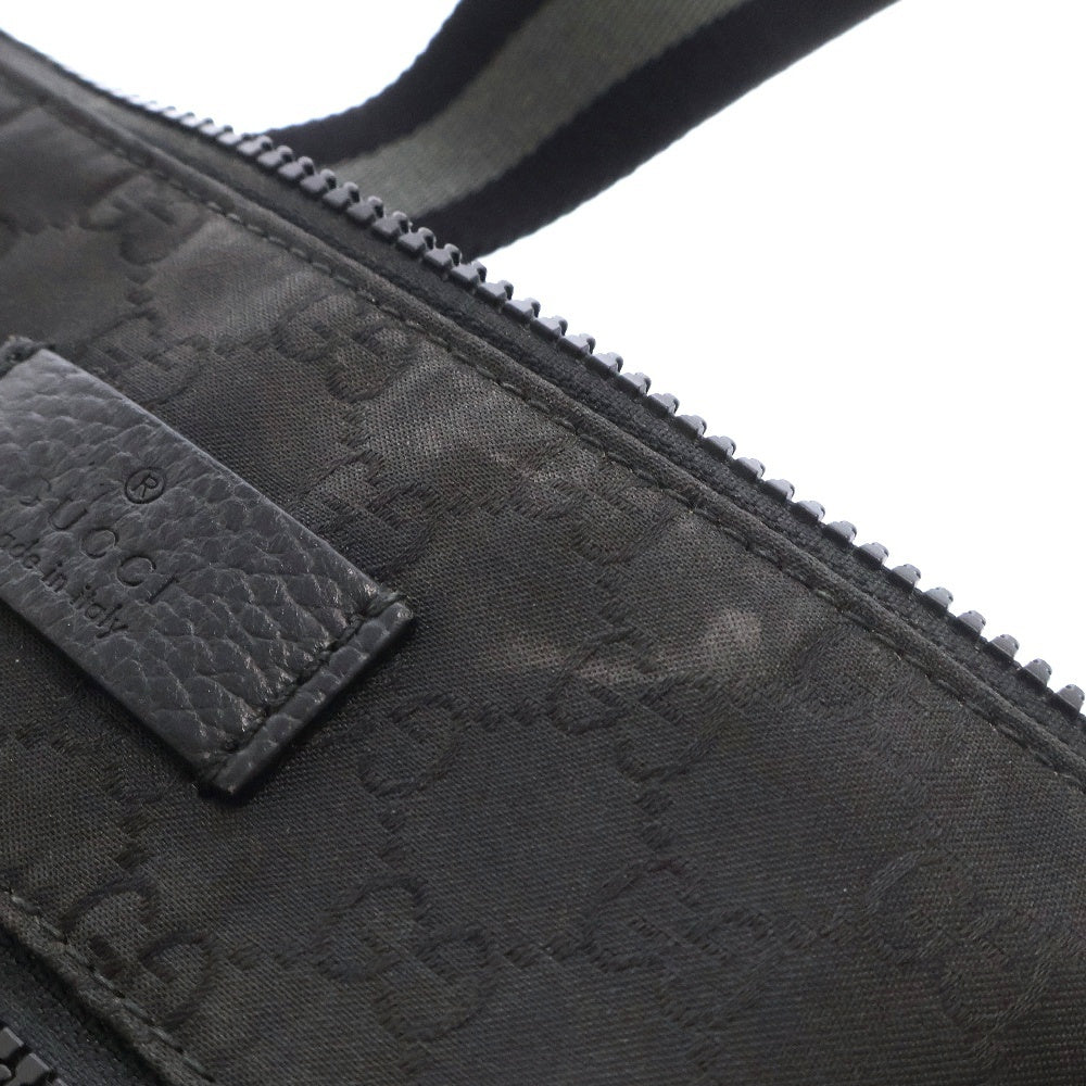 GUCCI(グッチ) GGキャンバス ナイロンショルダーバッグ ブラック 449183
