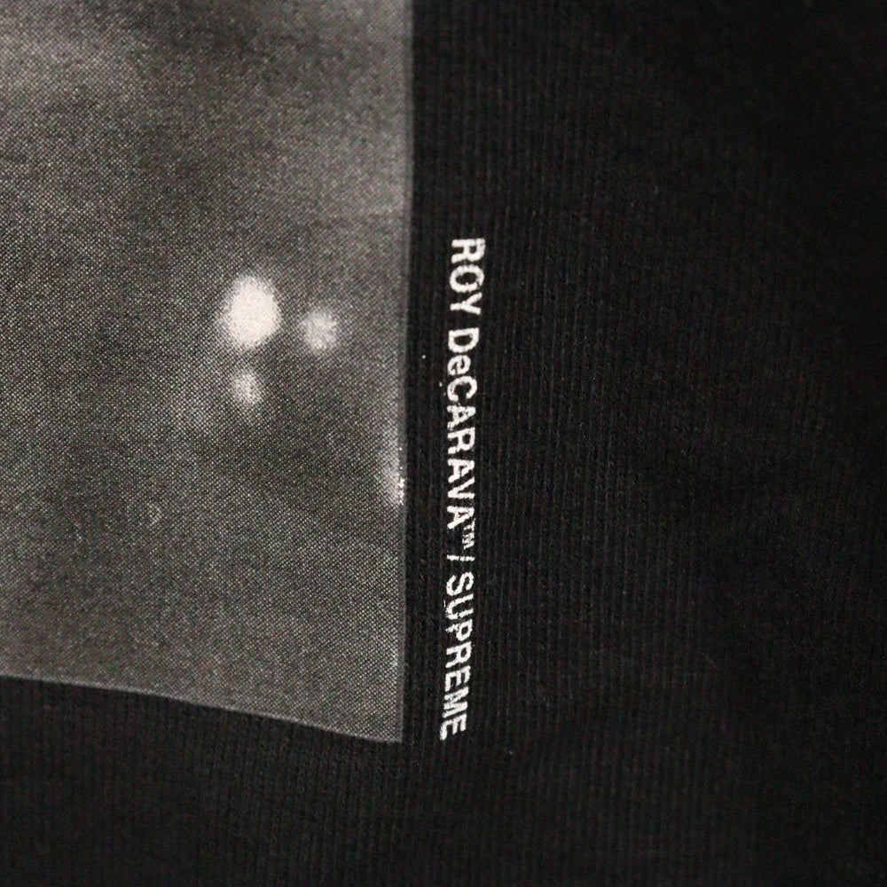 SUPREME(シュプリーム) 22SS ×Roy DeCarava Malcolm Hooded Sweatshirt ×ロイ デカラヴァ マルコメ バックプリント プルオーバーパーカー スウェット ブラック