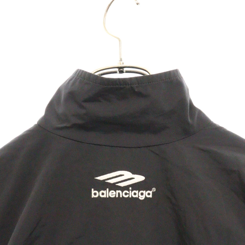 BALENCIAGA(バレンシアガ) 3B Sports Icon Track Jacket ロゴ刺繍 レイヤードナイロントラックジャケット ブラック 770500 TNQ25