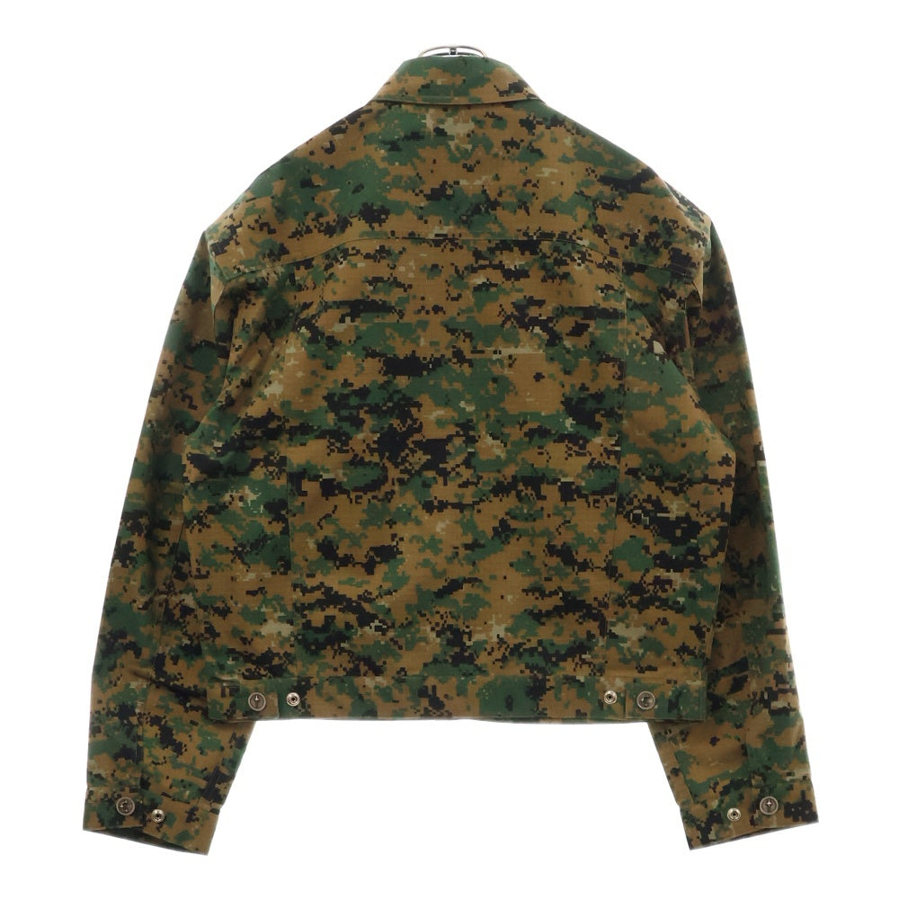 THUG CLUB(サグクラブ) 24AW TC Army Jacket ロゴチャーム カモフラージュ 迷彩ジャケット カーキ TC24JK2704