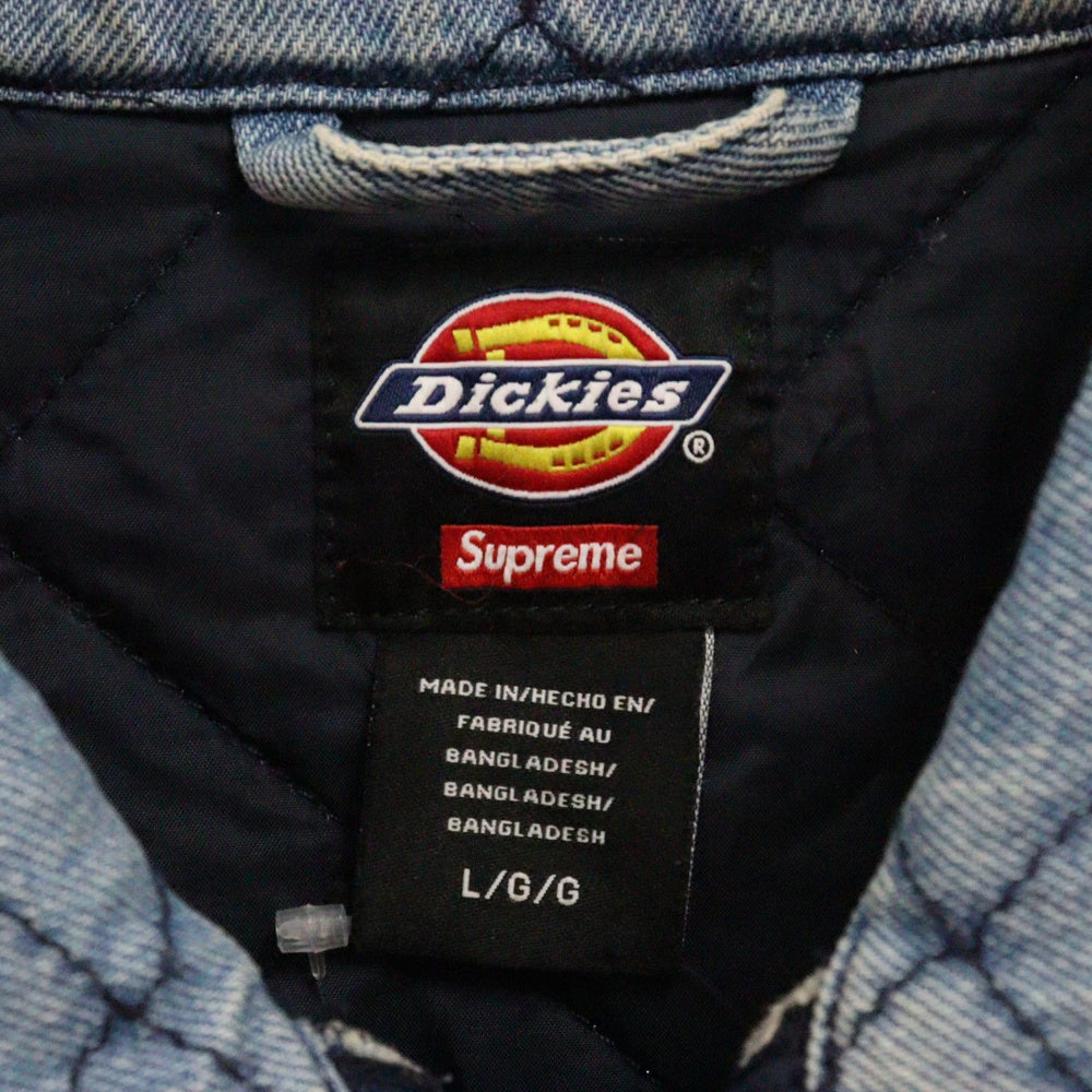 SUPREME(シュプリーム) 21AW×Dickies Quilted Denim Work Jacket ×ディッキーズ キルテッドデニムワークジャケット アウター インディゴ
