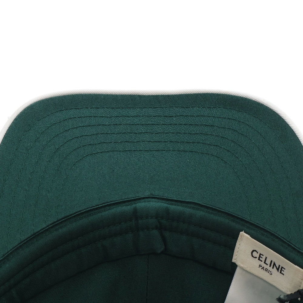 CELINE(セリーヌ) トリオンフ ベースボールキャップ メッシュキャップ 帽子 グリーン 2AUN8969P