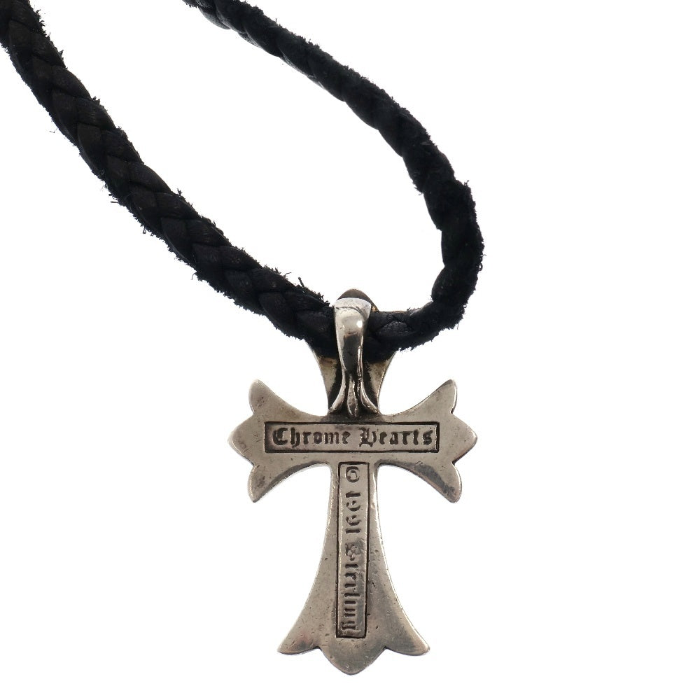 CHROME HEARTS(クロムハーツ) CH CRS SMLスモールCHクロス BC ボロチップブレイド ネックレス シルバー BCA220