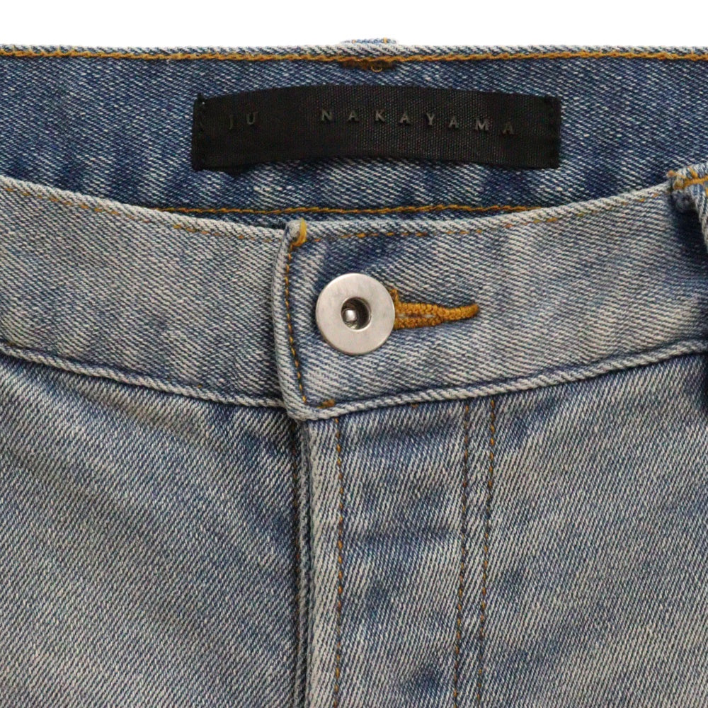 JUN / NAKAYAMA(ジュンナカヤマ) Flare Denim Pants ダメージ加工 フレアデニムパンツ インディゴ